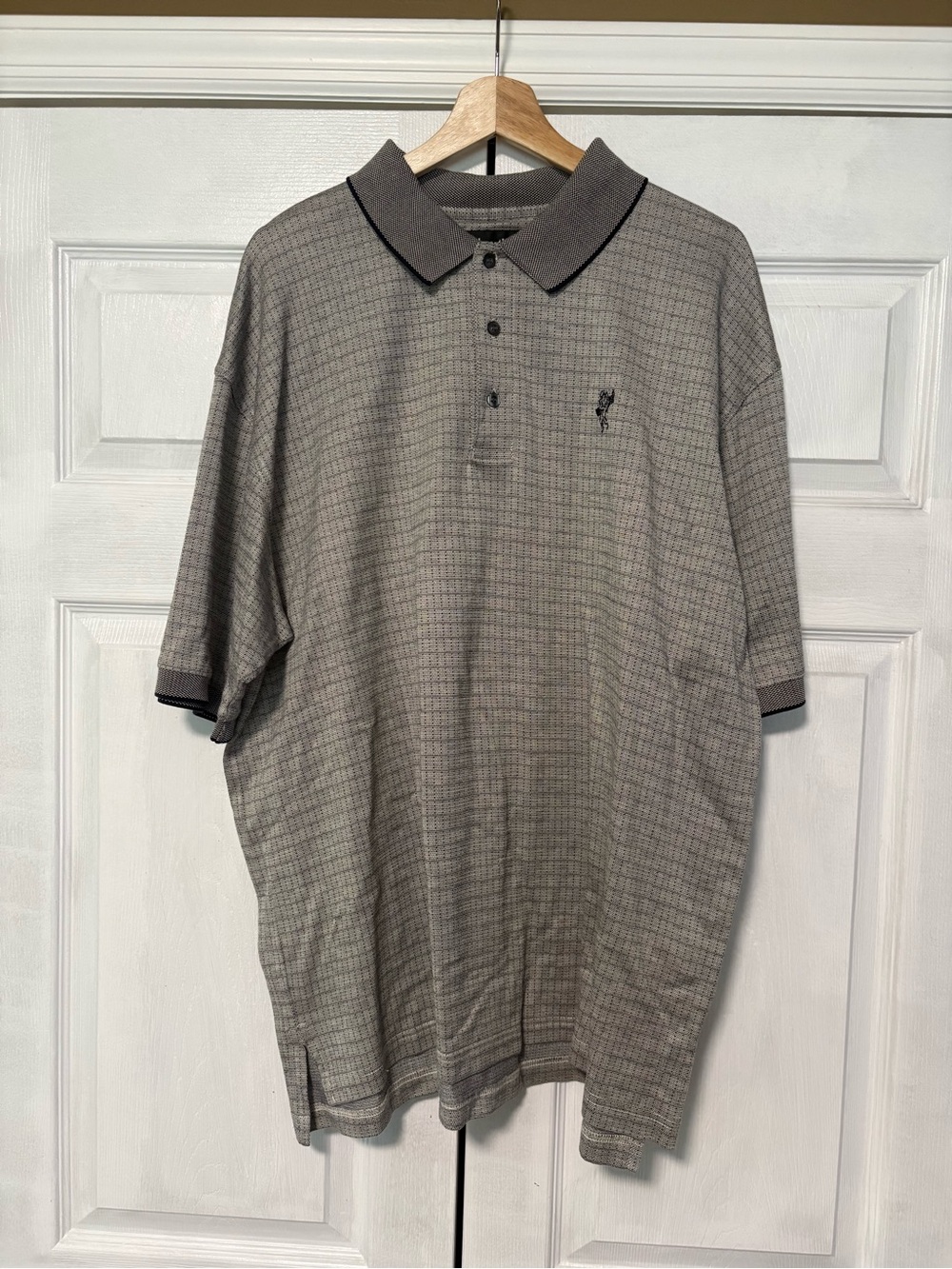 Vintage Ashworth Double Mercerized Cotton Striped Golf Polo XL